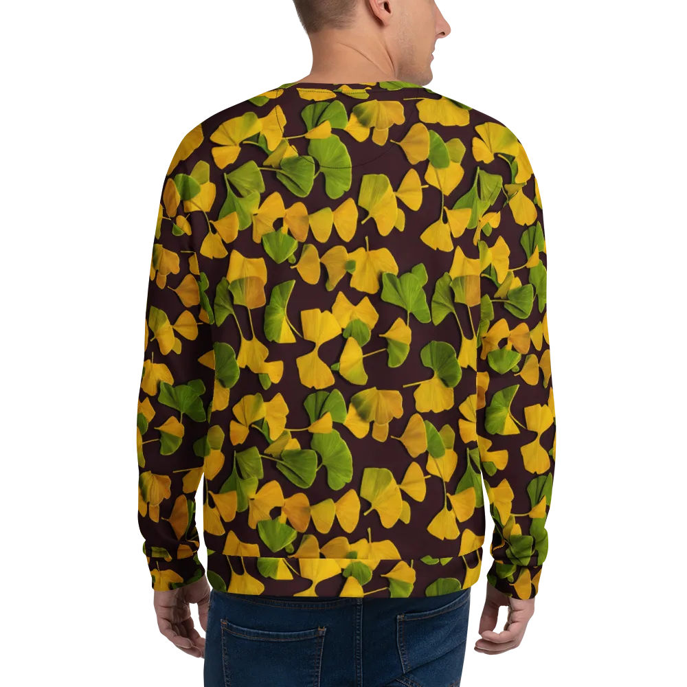 Midnight Ginkgo on Sweatshirt — Back