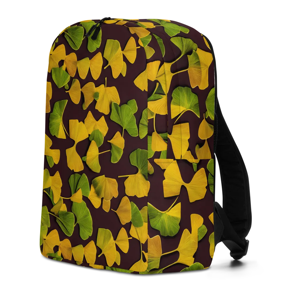 Midnight Ginkgo on Minimalist Backpack — Left
