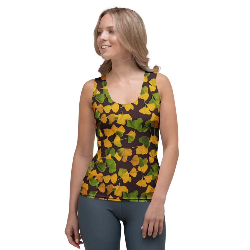Midnight Ginkgo on Women's Tank Top — Front
