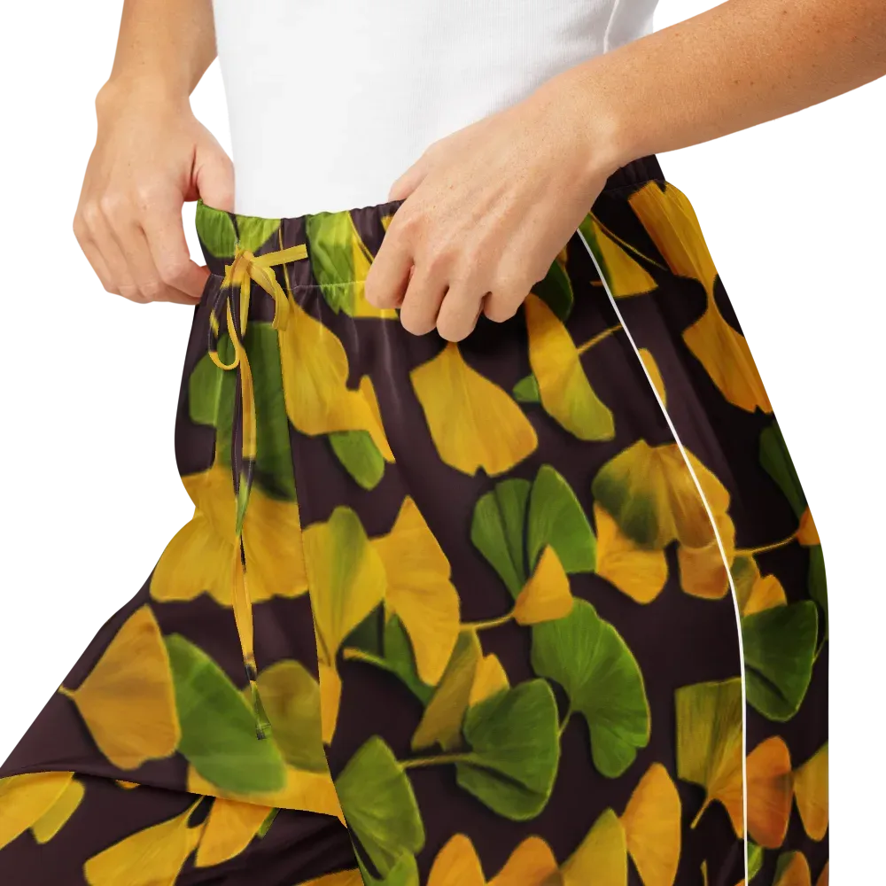 Midnight Ginkgo on Women's Pajama Pants — Product details