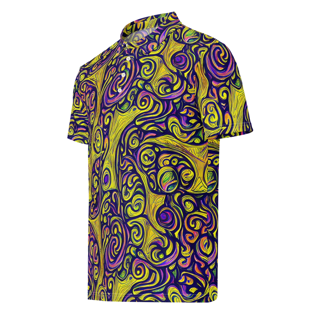 Indigo Fever on Men's Slim Fit Polo Shirt — Left Front