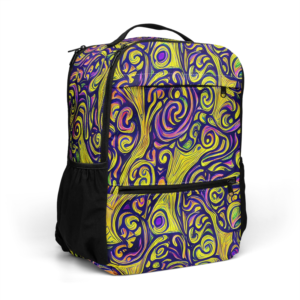 Indigo Fever on Utility Backpack — Right Front