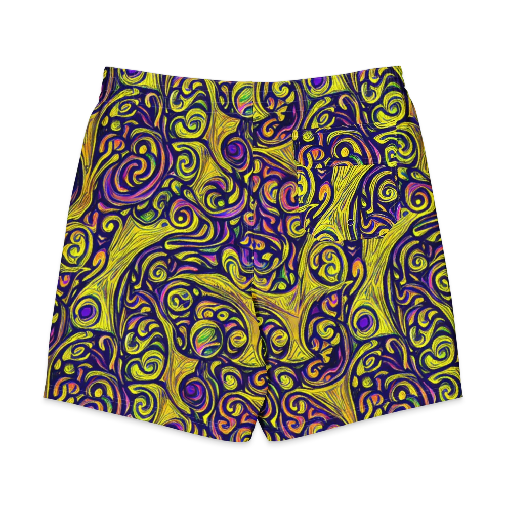 Indigo Fever on Men's Board Shorts — Back
