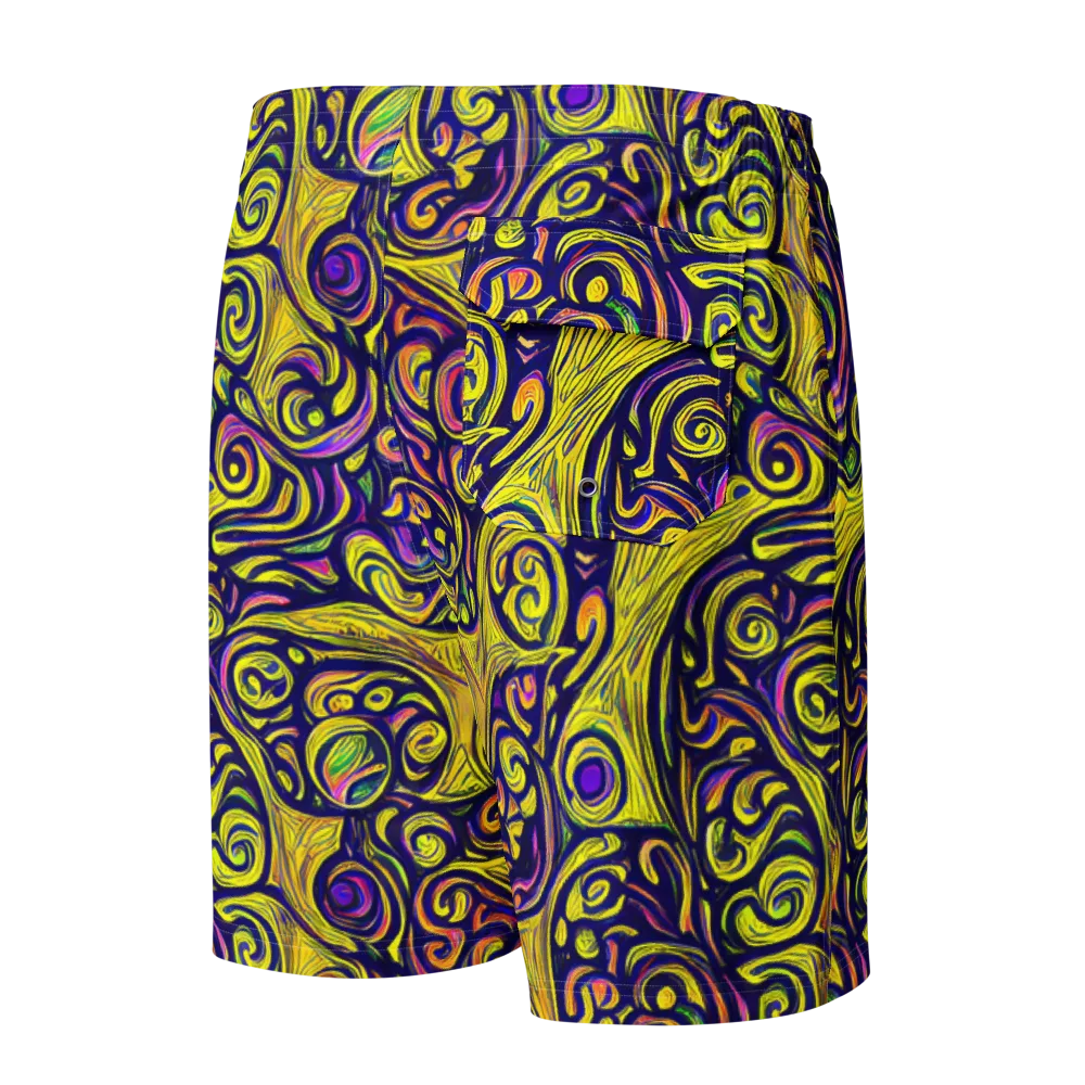 Indigo Fever on Men's Board Shorts — Back