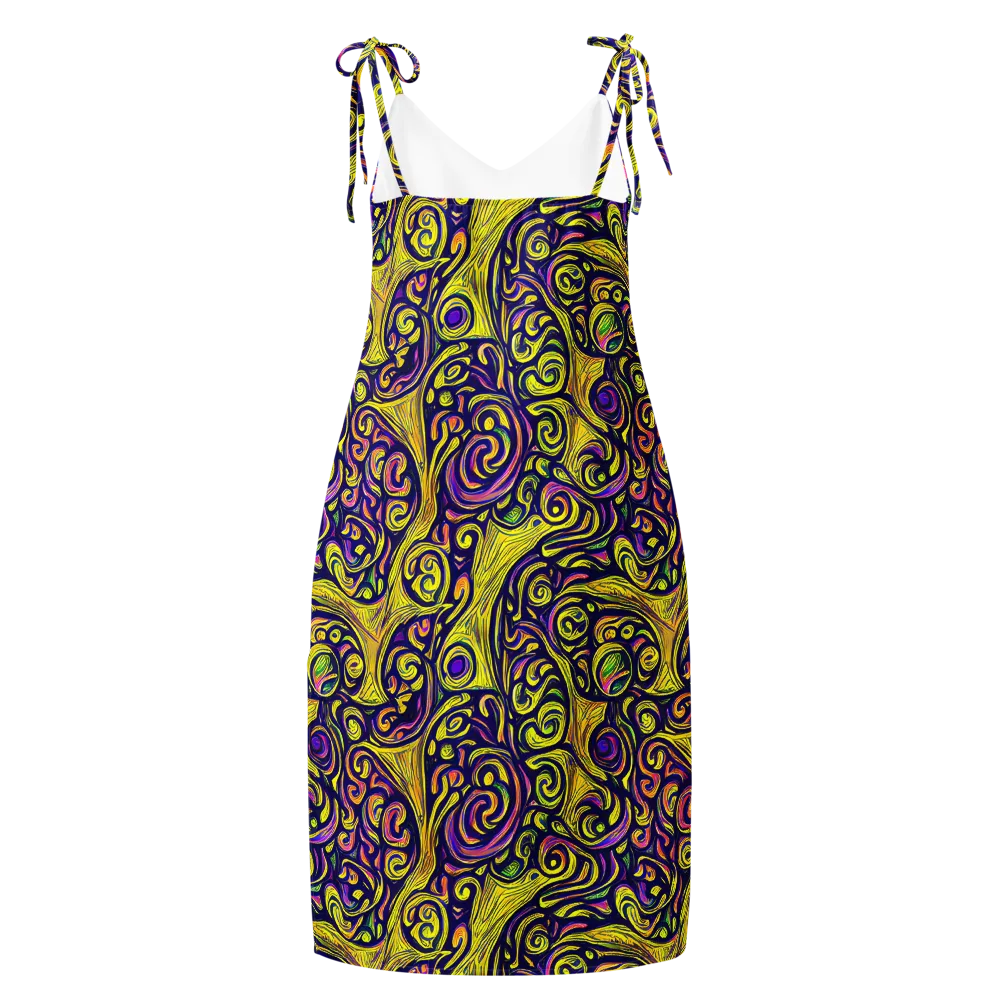 Indigo Fever on Slip Dress — Back