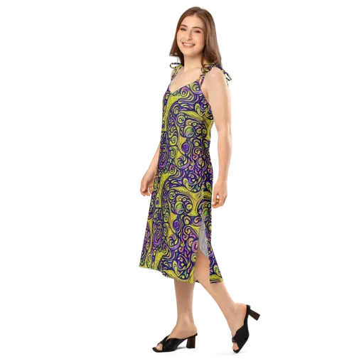 Indigo Fever on a Slip Dress