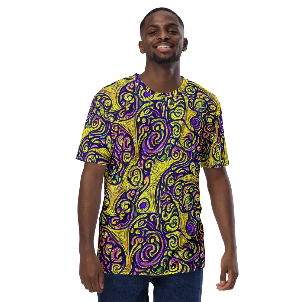 Indigo Fever on Men's Crew Neck T-Shirt — Front