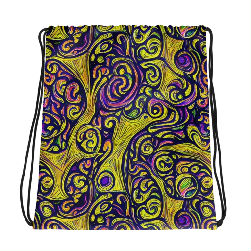 Indigo Fever on a Drawstring Bag