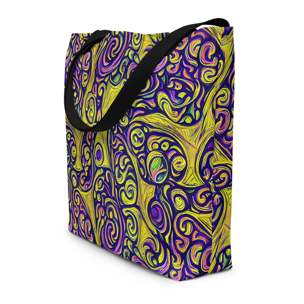 Indigo Fever on Large Tote Bag W/ Pocket — Front