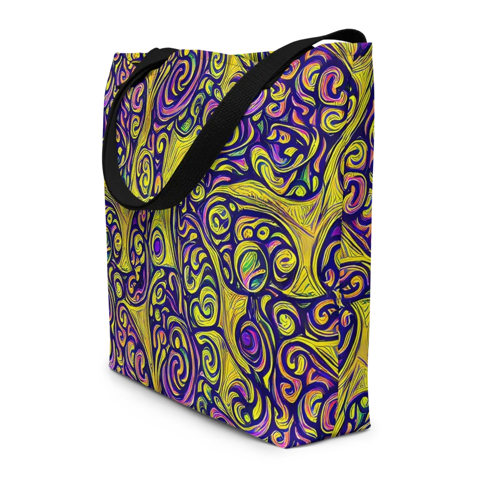Indigo Fever on Large Tote Bag W/ Pocket — Front