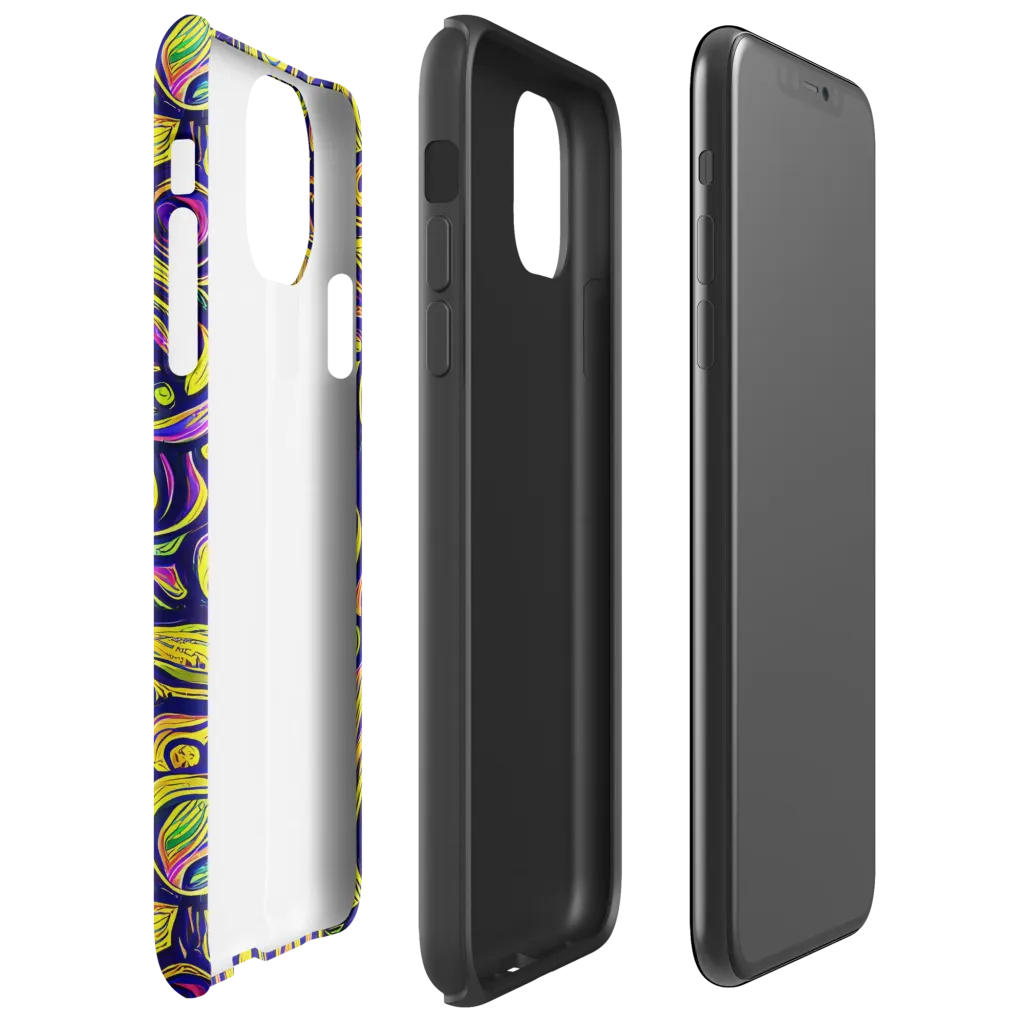 Indigo Fever on Tough Case for iPhone® — Right