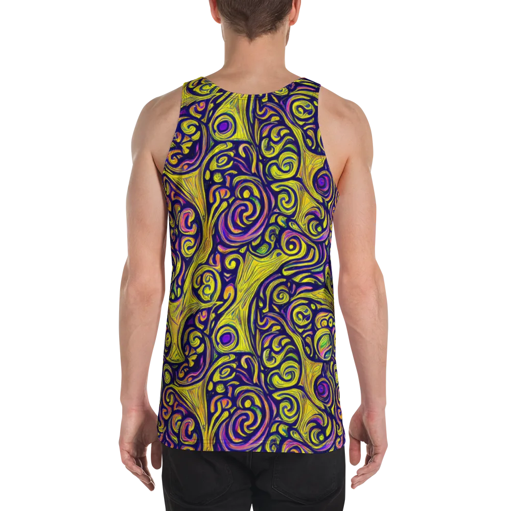 Indigo Fever on Men's Tank Top — Back