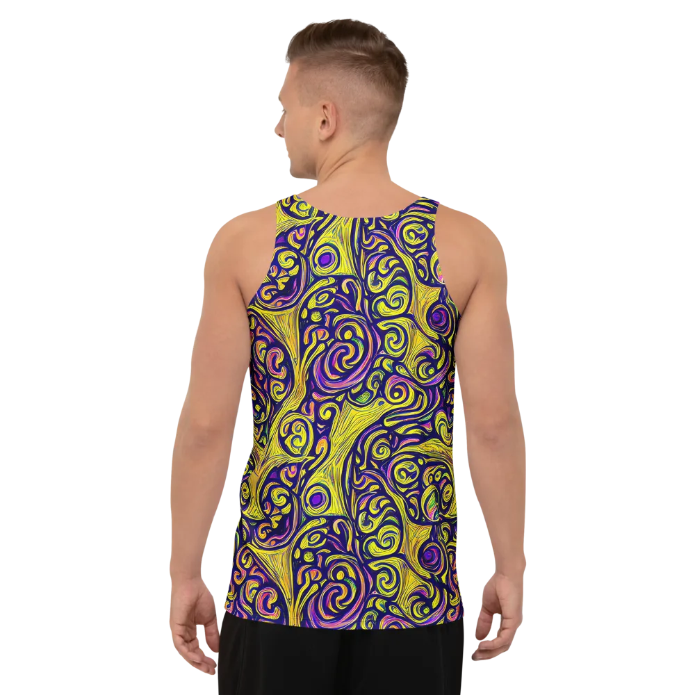 Indigo Fever on Men's Tank Top — Back