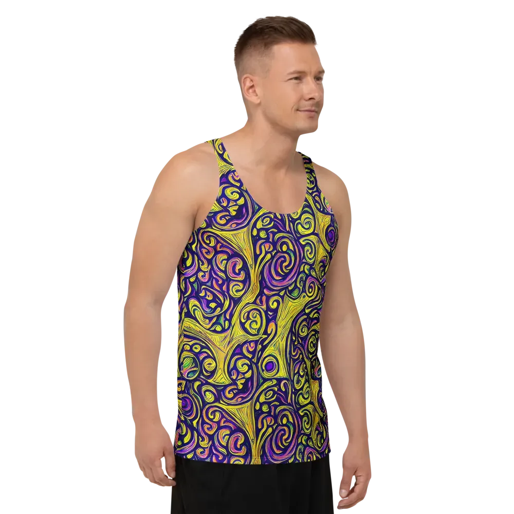 Indigo Fever on Men's Tank Top — Right Front