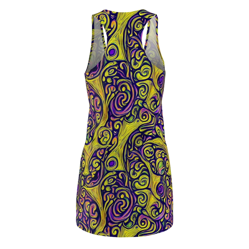 Indigo Fever on Racerback Dress — Back