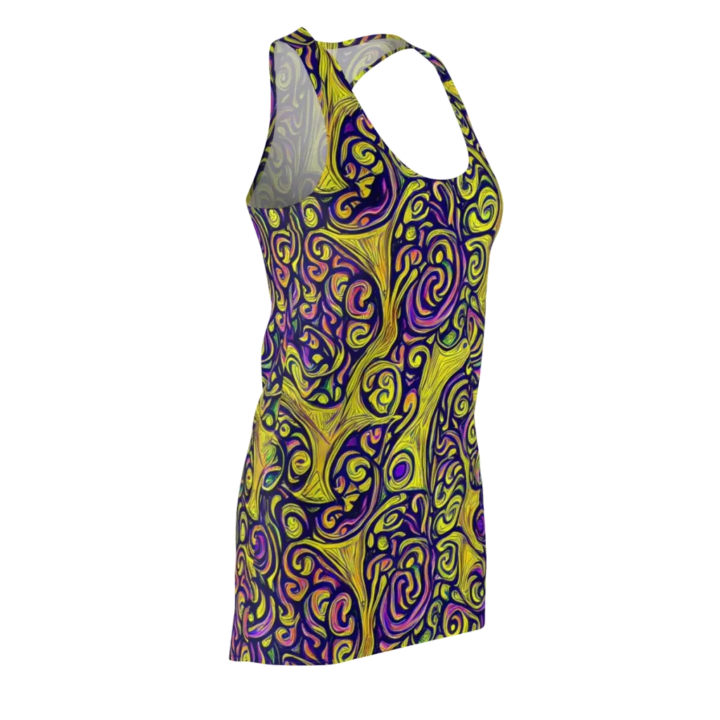 Indigo Fever on Racerback Dress — Front Side