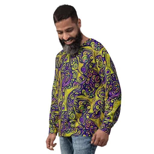 Indigo Fever on a Sweatshirt