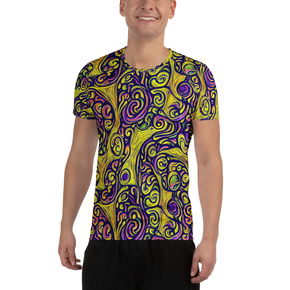 Indigo Fever on Men's Athletic T-Shirt — Front