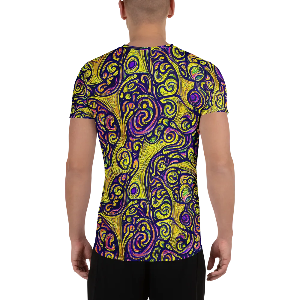 Indigo Fever on Men's Athletic T-Shirt — Back