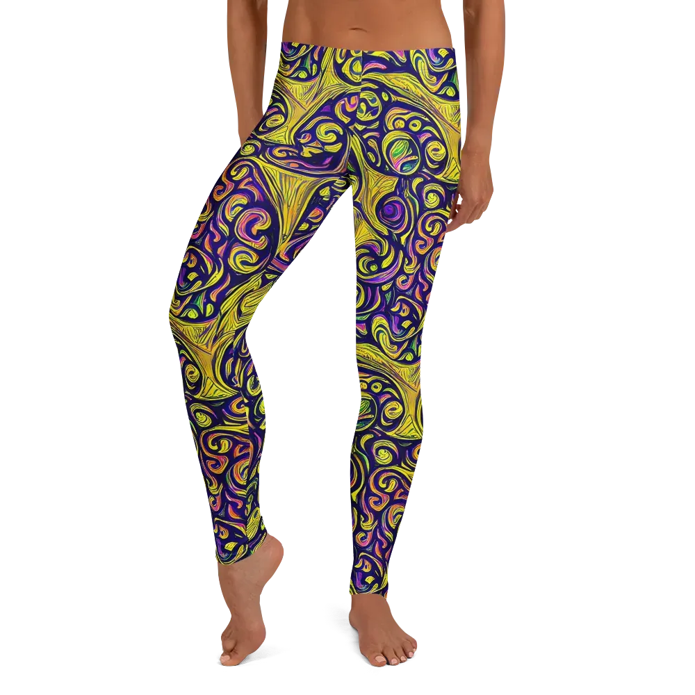 Indigo Fever on Leggings — Front