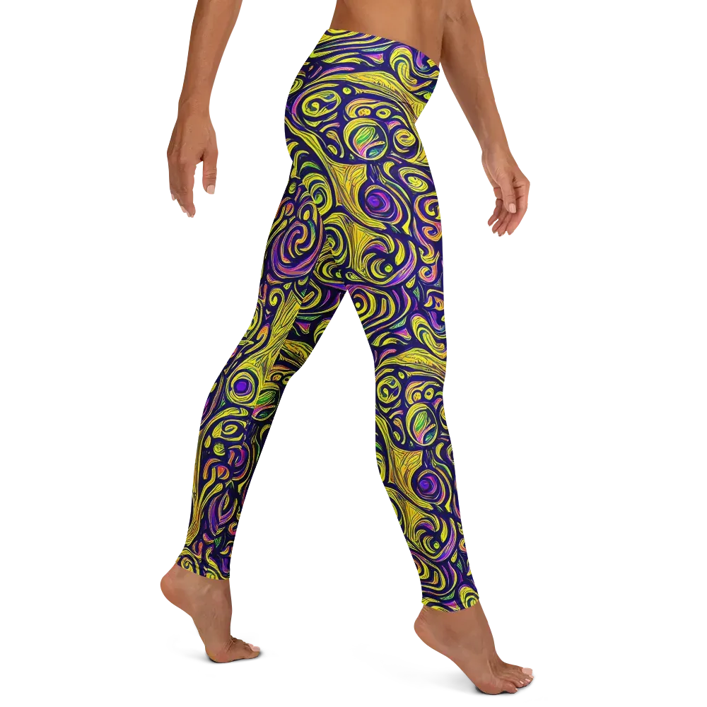 Indigo Fever on Leggings — Right