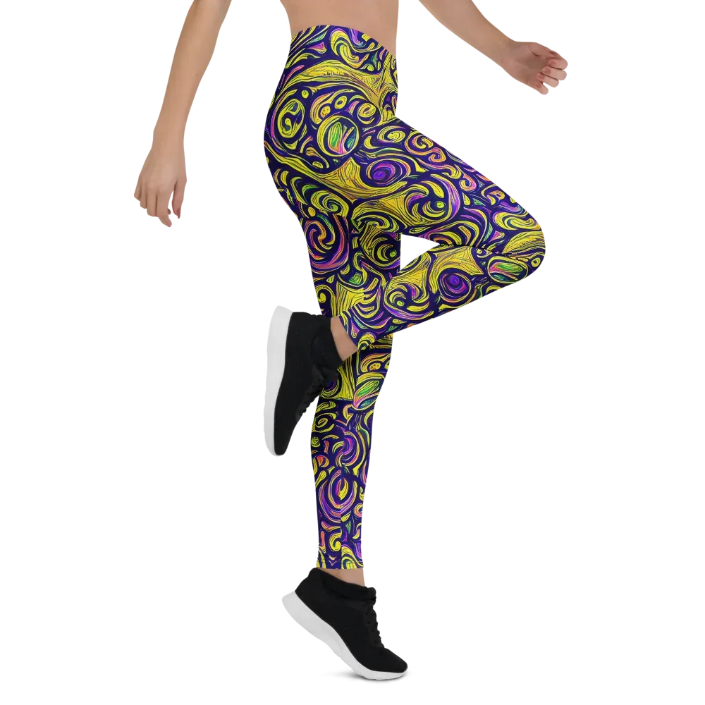 Indigo Fever on Leggings — Right
