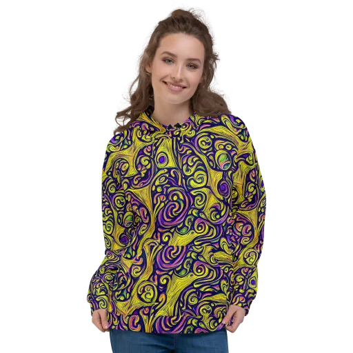 Indigo Fever on a Hoodie