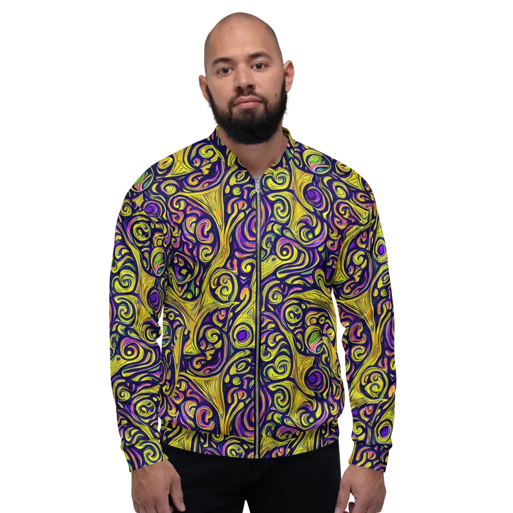 Indigo Fever on Bomber Jacket — Front