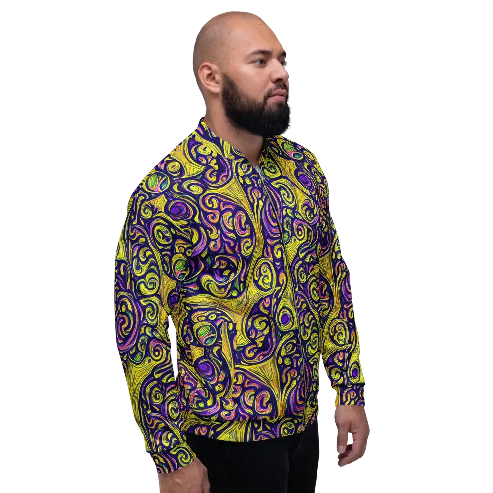 Indigo Fever on Bomber Jacket — Right