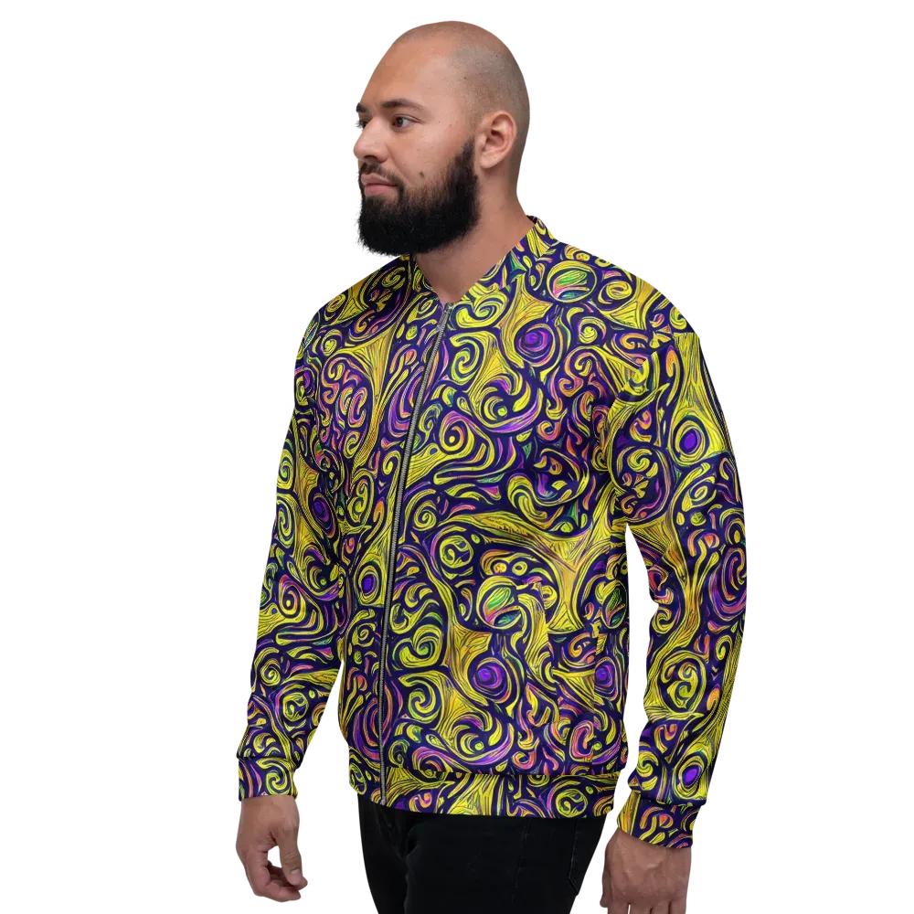 Indigo Fever on Bomber Jacket — Left