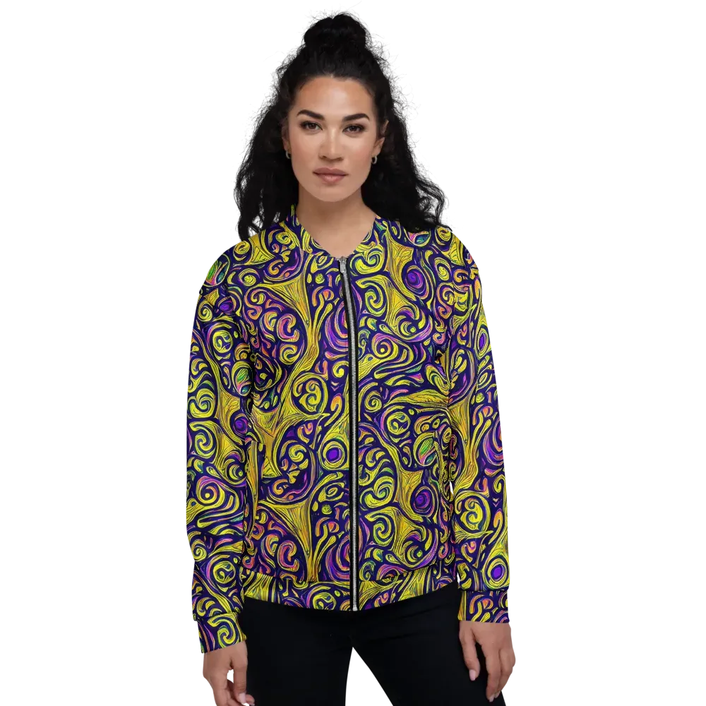 Indigo Fever on Bomber Jacket — Front