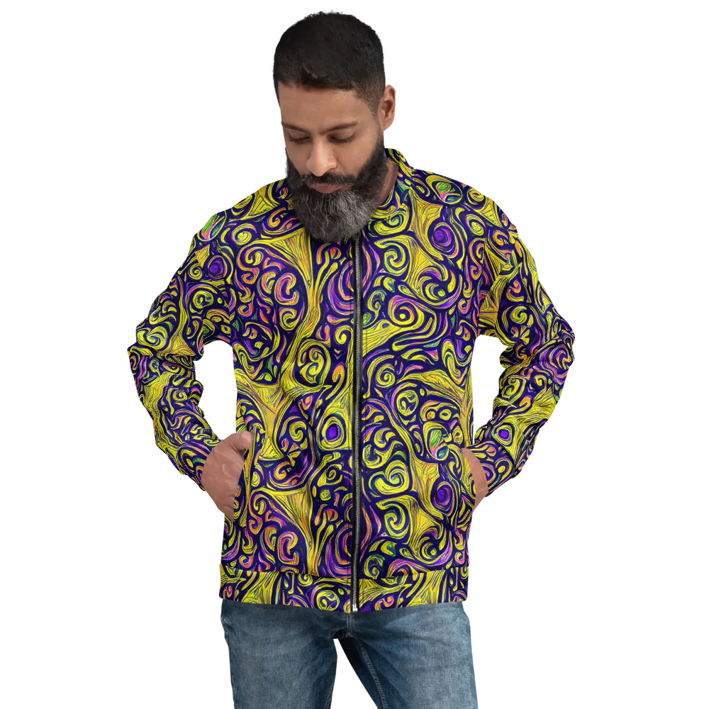 Indigo Fever on Bomber Jacket — Front