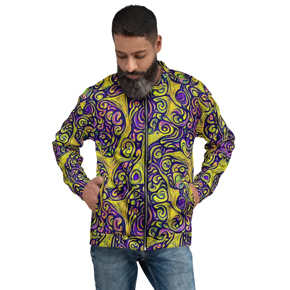 Indigo Fever on Bomber Jacket — Front