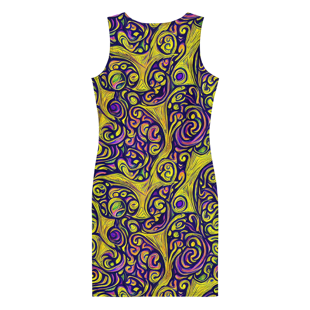 Indigo Fever on Bodycon Dress — Back