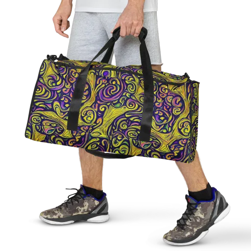 Indigo Fever on a Duffle Bag