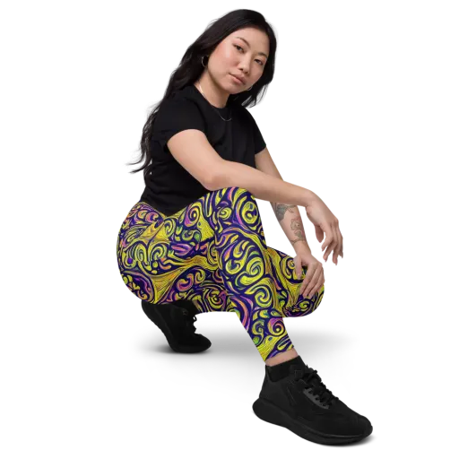 Indigo Fever on a Leggings with Pockets