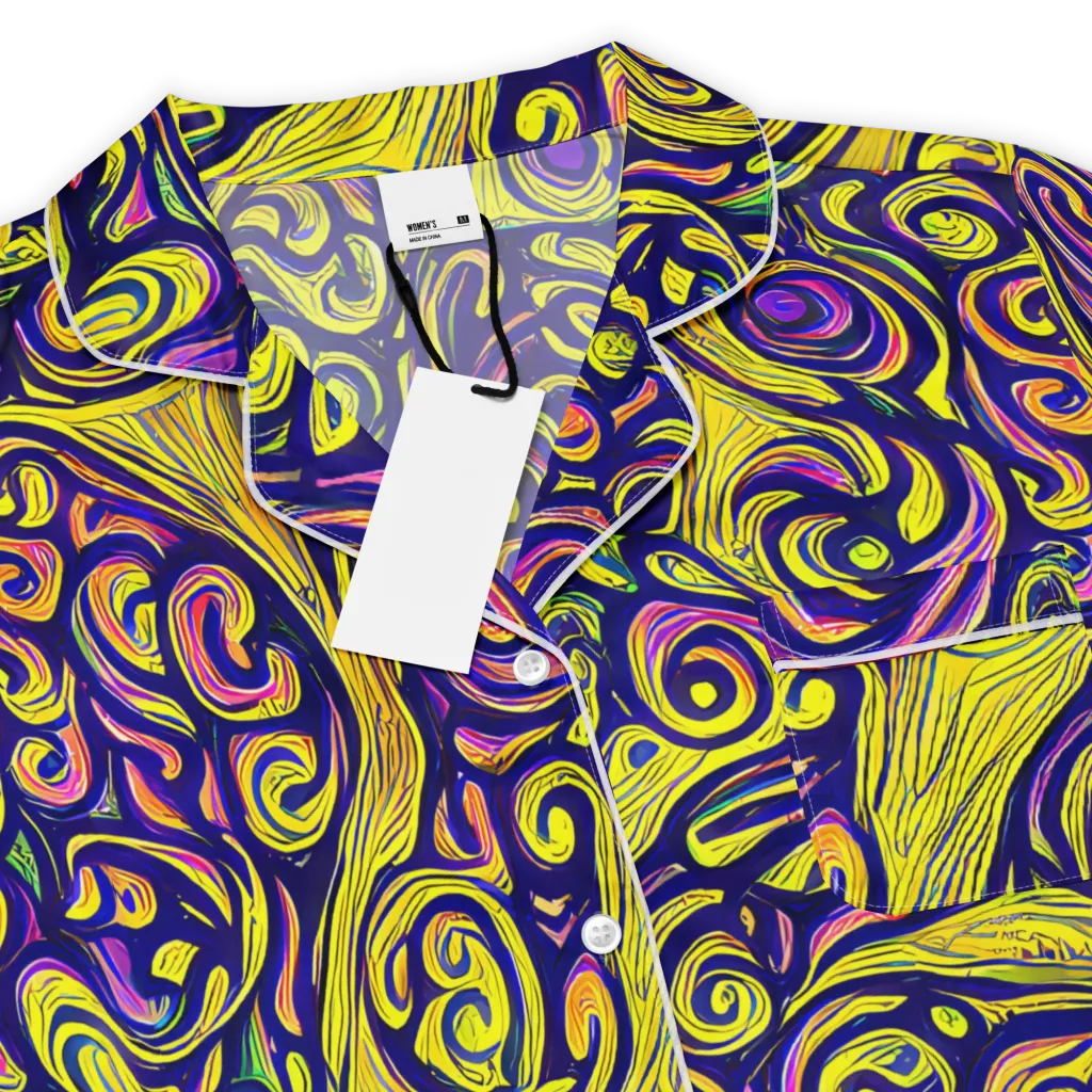 Indigo Fever on Women's Short Sleeve Pajama Top — Product details