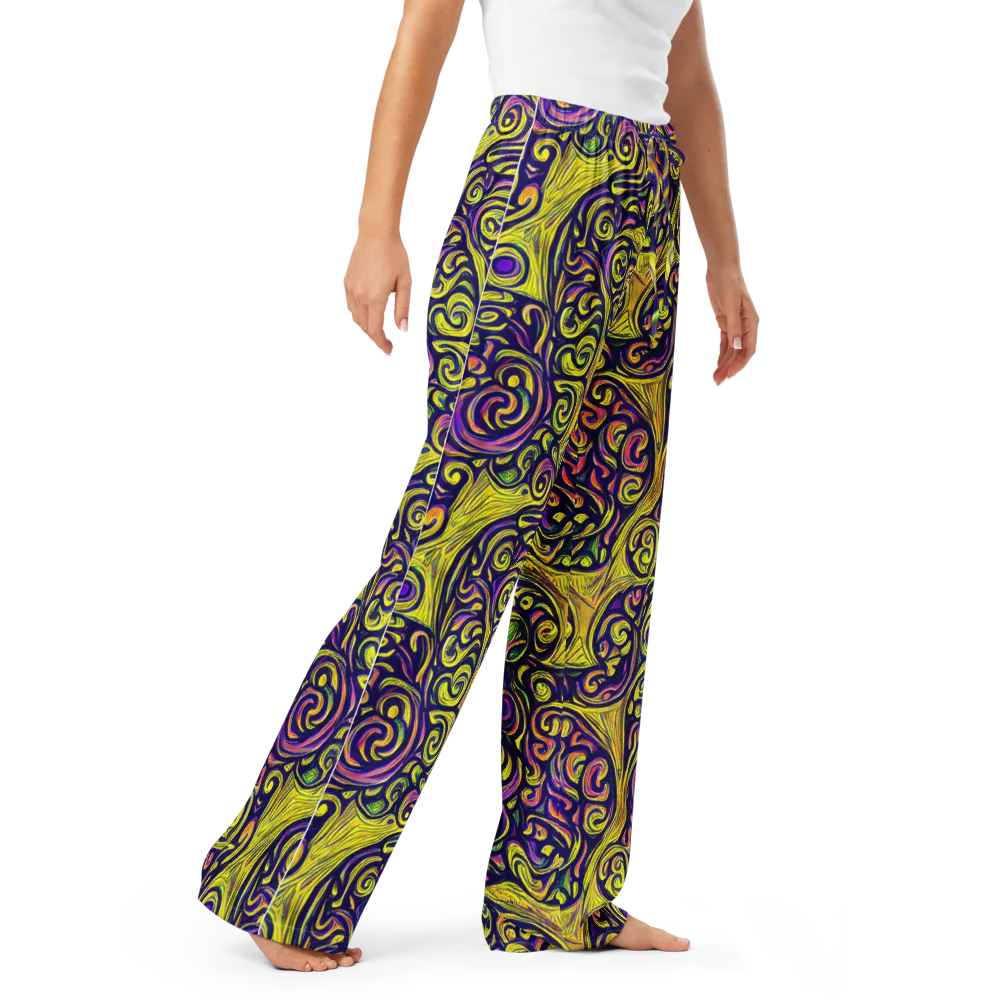 Indigo Fever on Women's Pajama Pants — Right Front