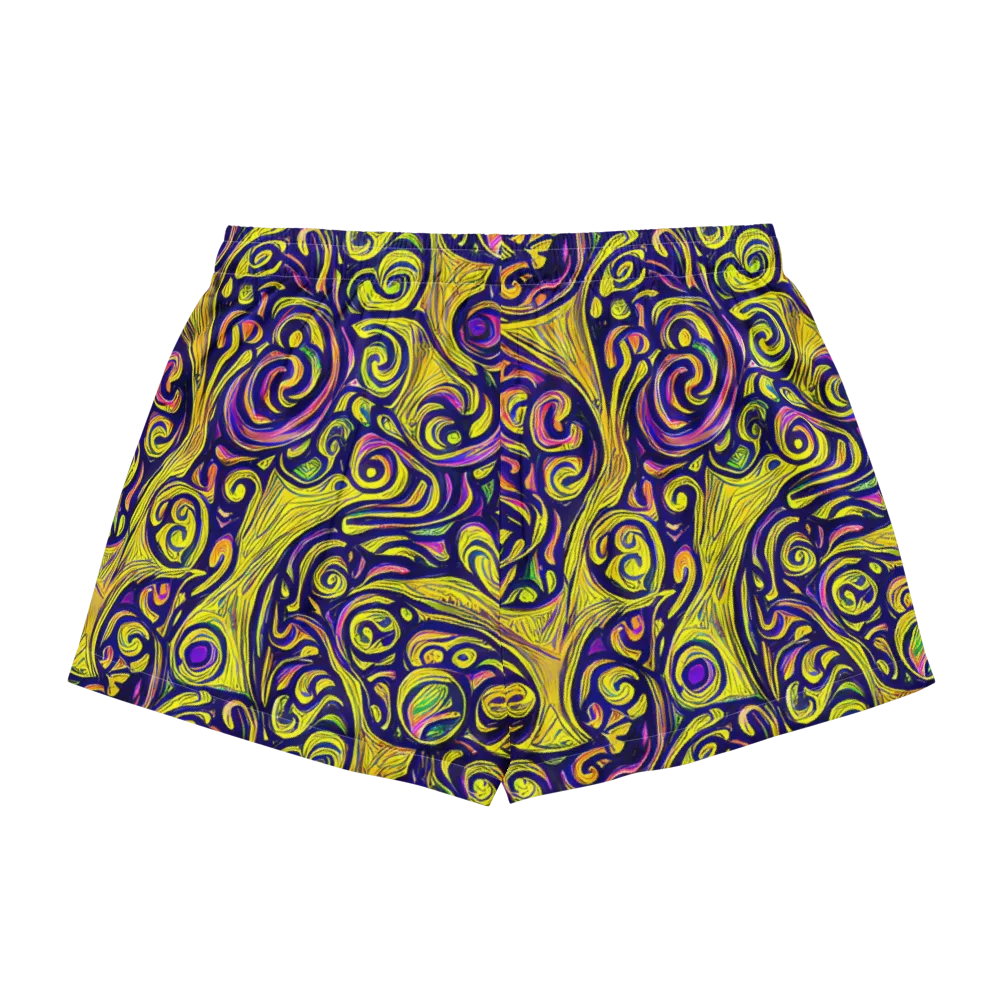 Indigo Fever on Women's Pajama Shorts — Back