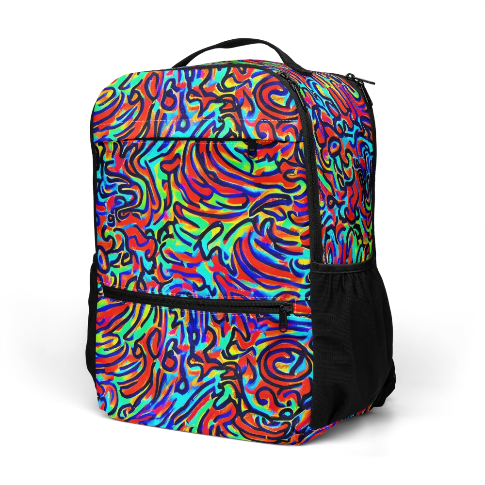 Lava Pulse on Utility Backpack — Left Front