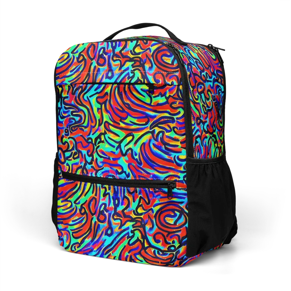 Lava Pulse on Utility Backpack — Left Front