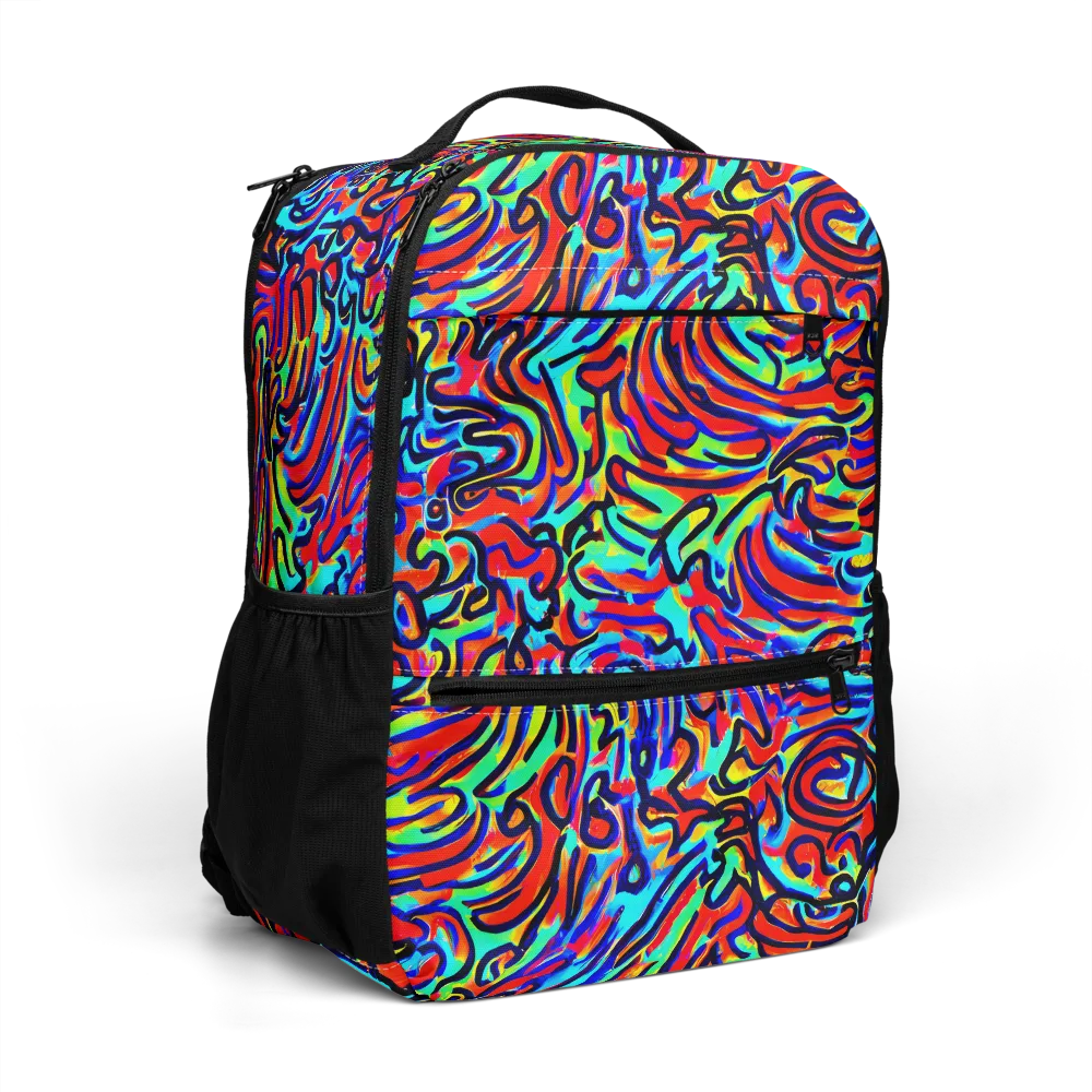 Lava Pulse on Utility Backpack — Right Front