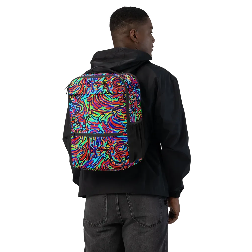 Lava Pulse on Utility Backpack — Back