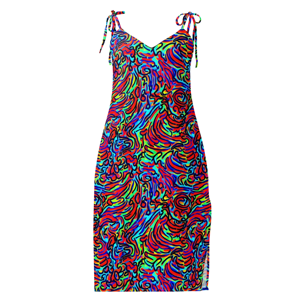 Lava Pulse on Slip Dress — Front