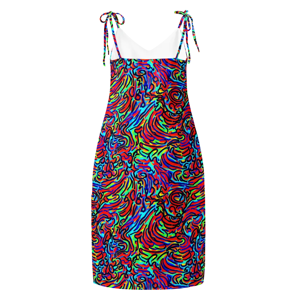 Lava Pulse on Slip Dress — Back