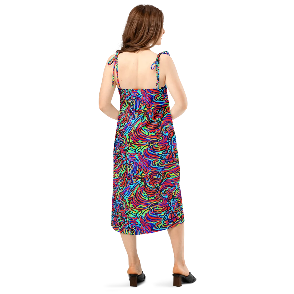 Lava Pulse on Slip Dress — Back