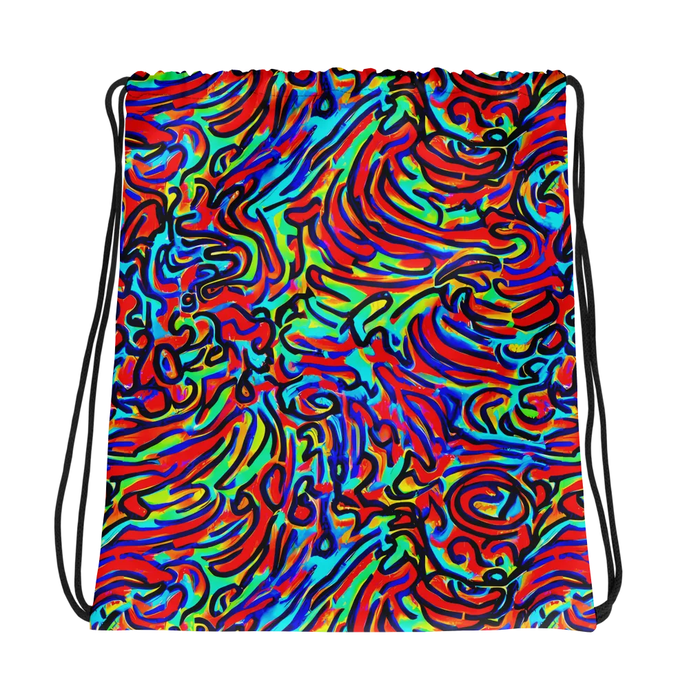 Lava Pulse on Drawstring Bag — Photo