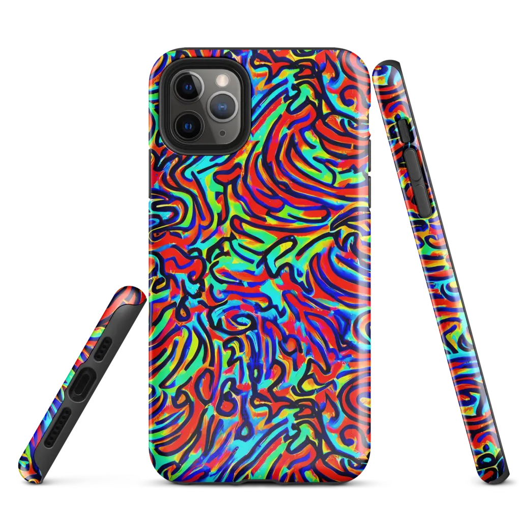 Lava Pulse on Tough Case for iPhone® — Front