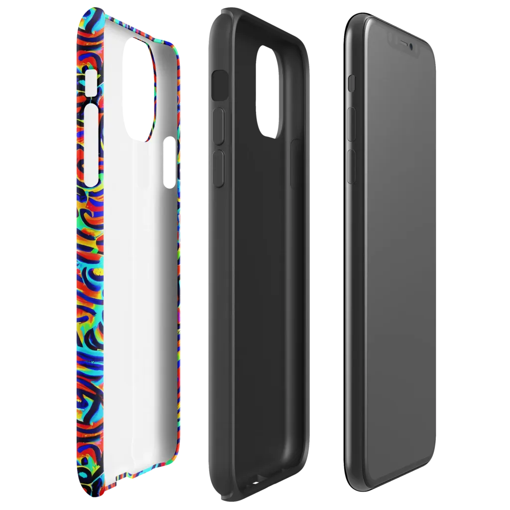Lava Pulse on Tough Case for iPhone® — Right