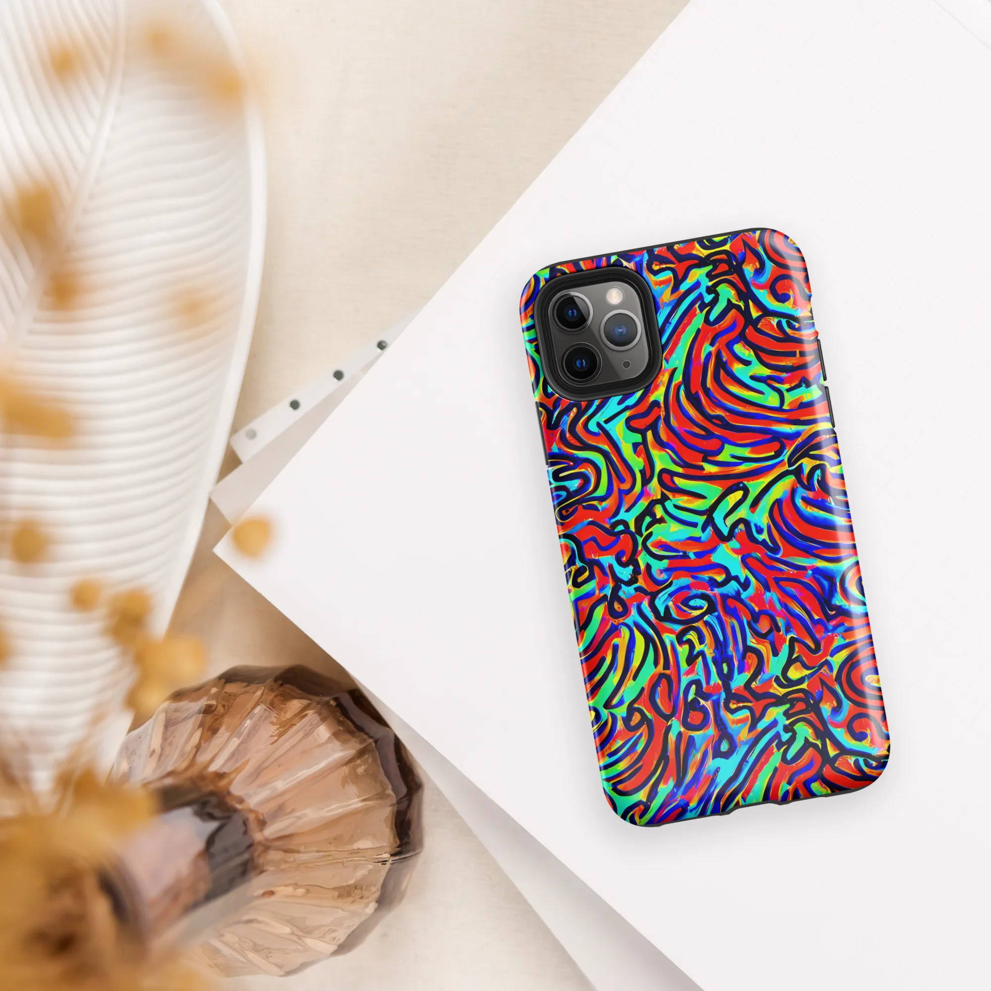 Lava Pulse on Tough Case for iPhone® — Front